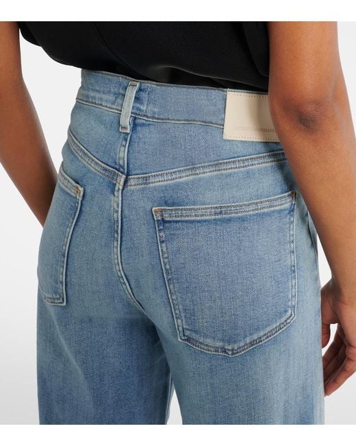 Citizens of Humanity Blue Lyra Patch Pocket Flared Jeans