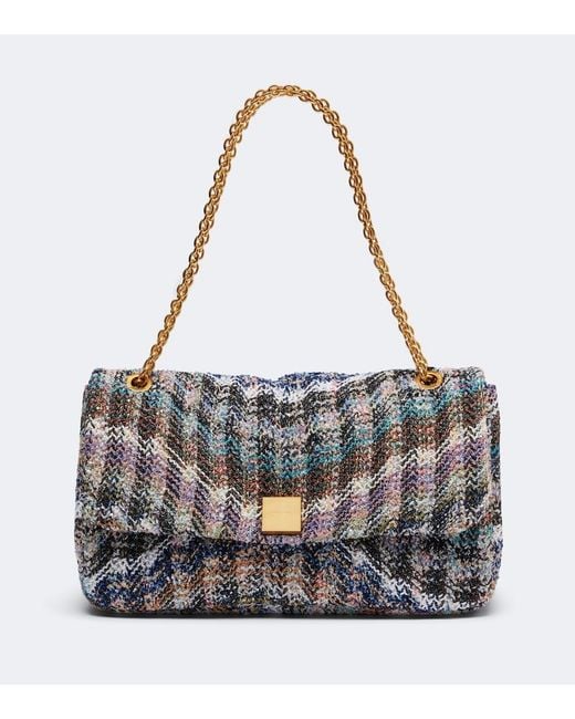 Missoni Metallic Small Knitted Shoulder Bag
