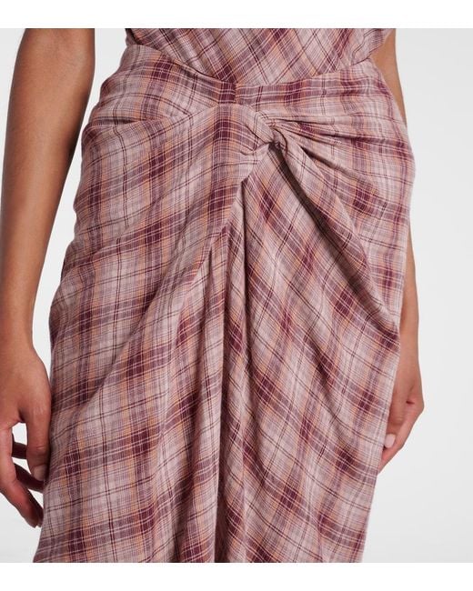 Isabel Marant Pink Midirock Nicole Aus Baumwolle