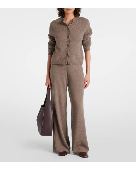 Cardigan Felicia De Cachemir Y Seda Lisa Yang de color Brown