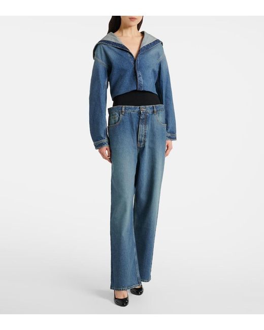 Alaïa Blue Jeanshemd
