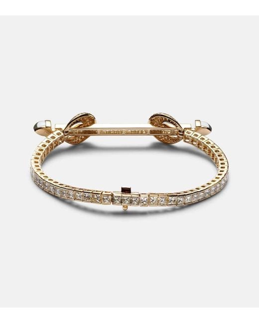 ANANYA Metallic Chakra 18Kt Bracelet With Diamonds And Quartz