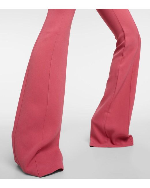 Alex Perry Pink High-Rise Flared Pants