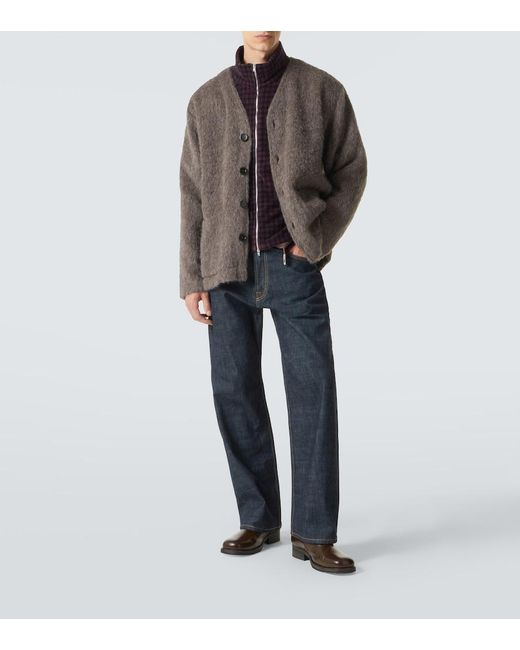 Our Legacy Brown Buttoned Cardigan for men