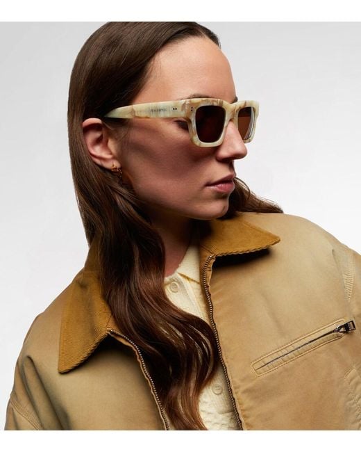 J.W. Anderson Brown Rectangular Sunglasses