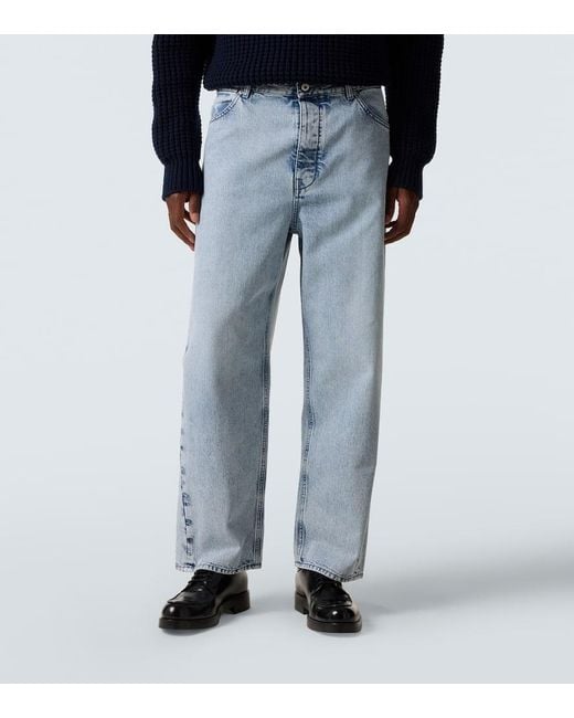Jil Sander Blue Wide-Leg Jeans for men