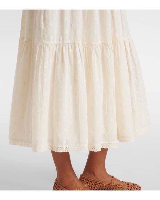 Ulla Johnson Natural Maxikleid Palma Aus Baumwolle