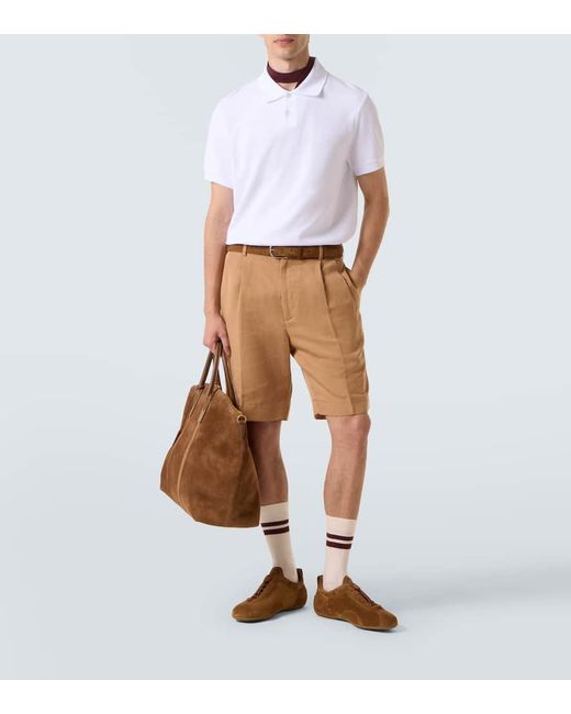Polo De Pique De Algodon Con Logo Dunhill de hombre de color White