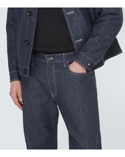 Jeans Regular Quarona di Loro Piana in Blue da Uomo