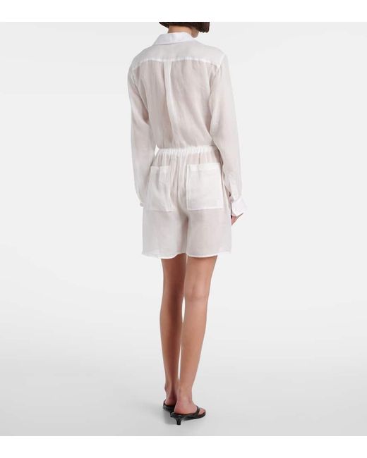 Shorts De Ramio Totême  de color White