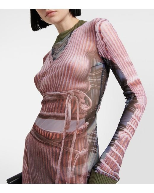 Y. Project X Jean Paul Gaultier Trompe L'Oeil Maxi Dress | Lyst Y. Project X Jean Paul Gaultier Trompe L'Oeil Maxi Dress | Lyst