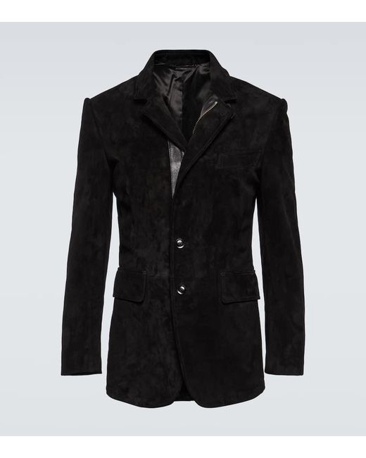 Tom Ford Black Suede Blazer for men