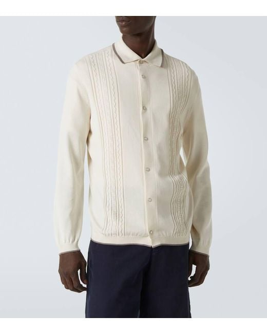Polo En Coton Brunello Cucinelli pour homme en coloris White