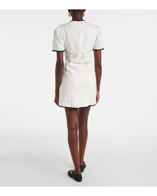 faithfull jane linen mini dress Faithfull The Brand Jane Linen Mini Dress - White - 30% Off