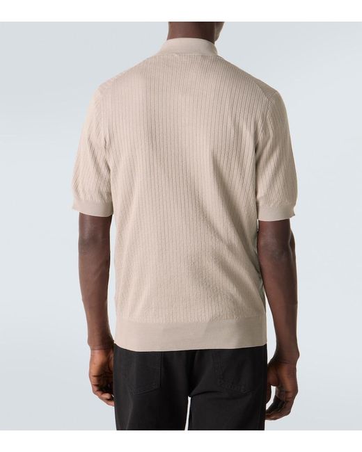 Brunello Cucinelli Natural Cotton Polo Shirt for men