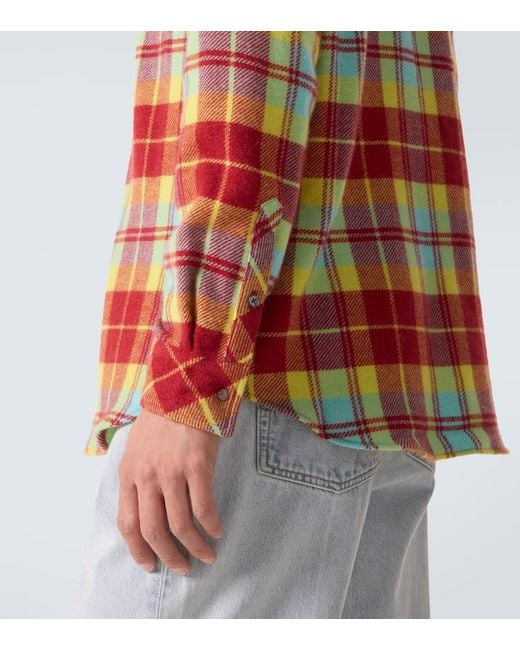 God's True Cashmere Hemd Aus Kaschmir Mit Labradorit in Red für Herren