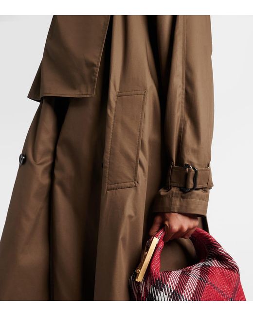 Burberry Brown Trenchcoat Aus Baumwoll-Gabardine