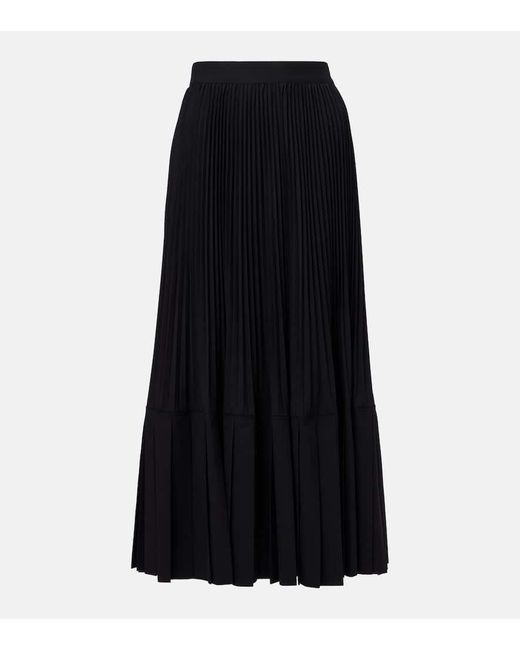 Junya Watanabe Black Maxirock Aus Einem Wollgemisch