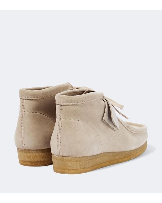 Clarks Natural X Undercover Wallabee Suede Boots for men