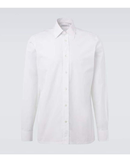 Givenchy White Cotton Poplin Shirt for men