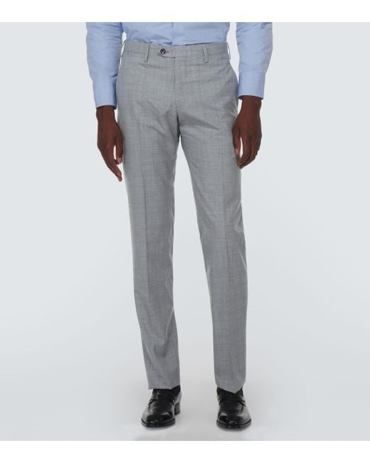 Kiton Gray Wool Suit for men