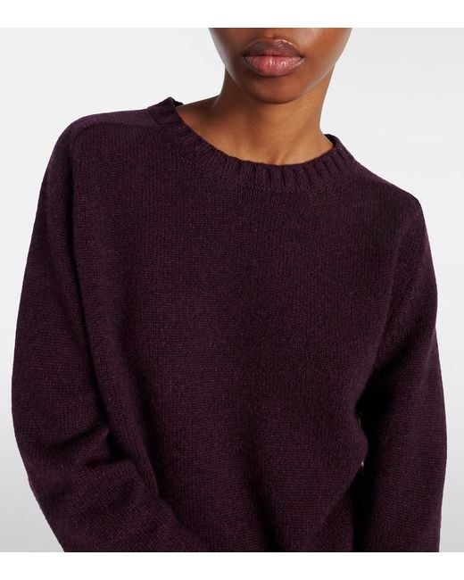 Pullover Nera di Khaite in Purple