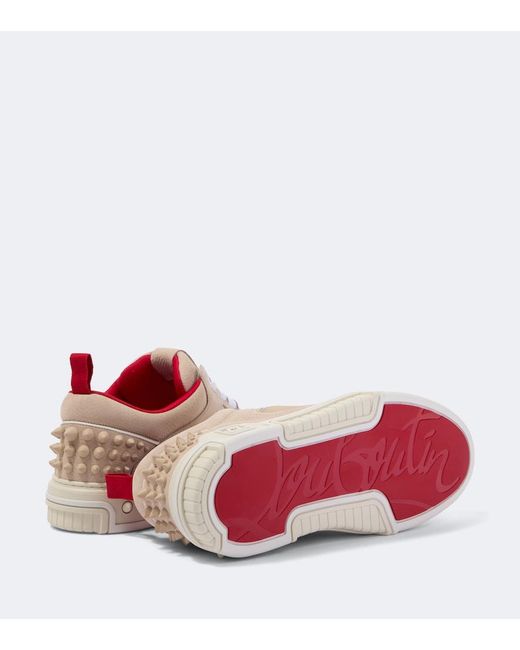 Christian Louboutin Natural Astroloubi Leather Sneakers for men