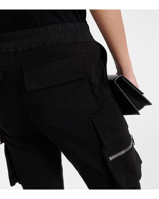 Pantalones cargo ajustados de algodon Rick Owens de color Black