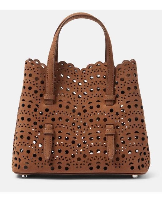ALAIA☆MINA 20 2WAY トートバッグ BROWN Alaïa | Mina 20 vienne vague brown tote bag | Savannahs