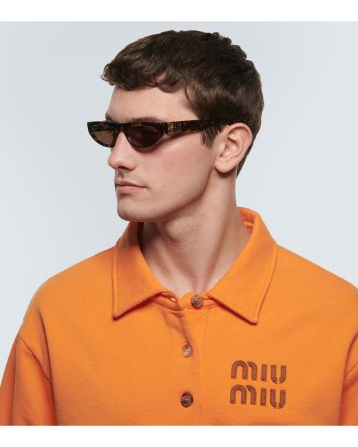Miu Miu Cat-Eye-Sonnenbrille in Brown für Herren