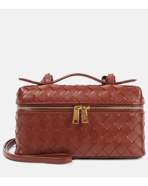 Bottega Veneta Red Schultertasche Bang Bang Aus Leder