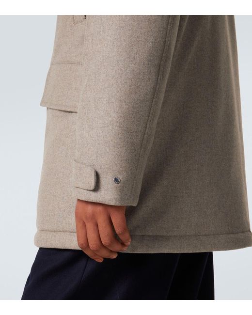 Zegna Natural Wool Down Jacket for men