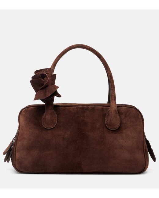 Magda Butrym Brown Brigitte Small Suede Shoulder Bag