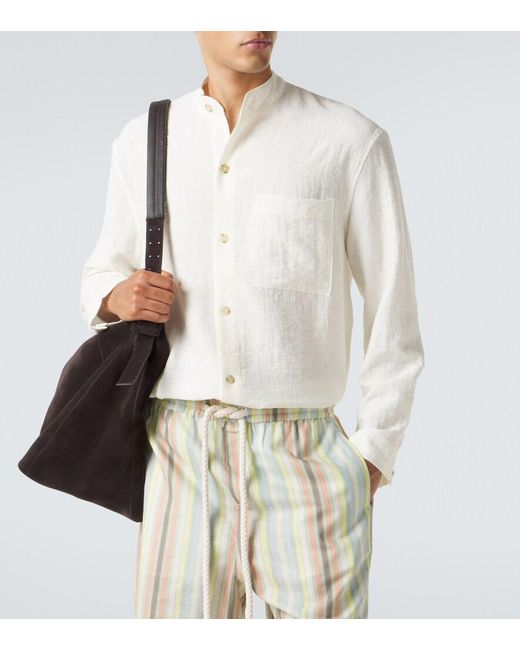 Camisa Commas de hombre de color White