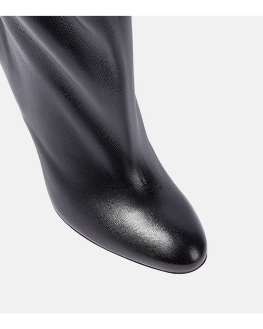 Proenza Schouler Black Cone Leather Over-the-knee Boots