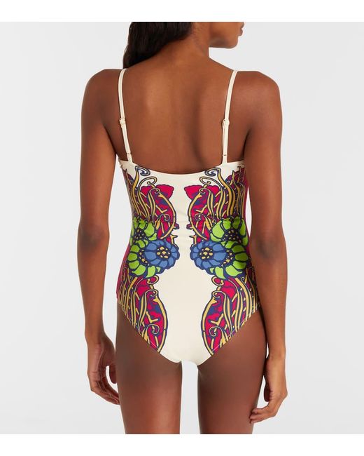 LaDoubleJ Pink Elle Printed Swimsuit