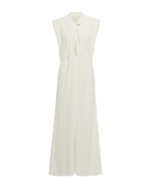 Isabel Marant White Rabea Crepe Midi Dress