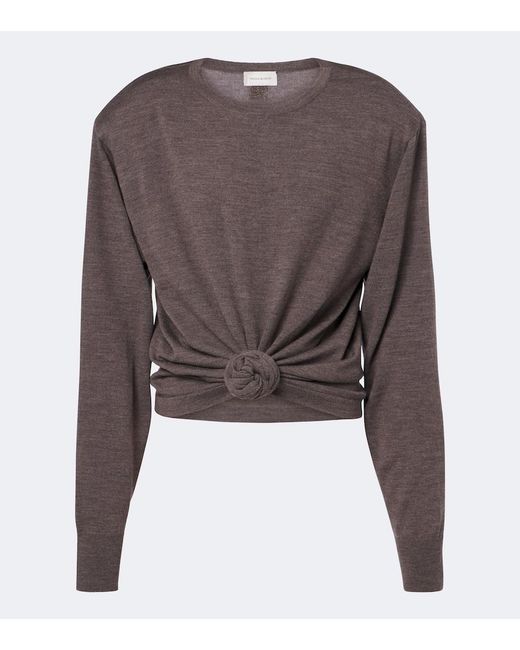 Magda Butrym Brown Wool Sweater