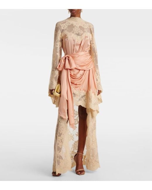 Abito Lungo Hypnotic di Zimmermann in Pink