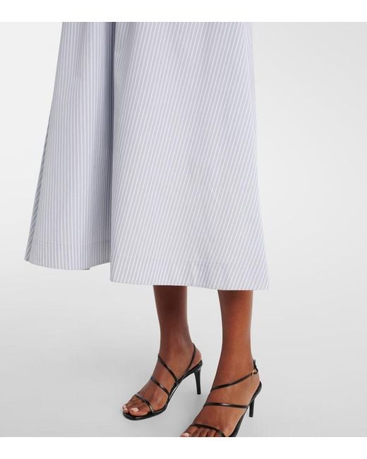 Altuzarra Blue Josie Striped Cotton Midi Dress