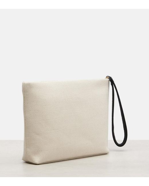 Givenchy Natural Logo Canvas Pouch