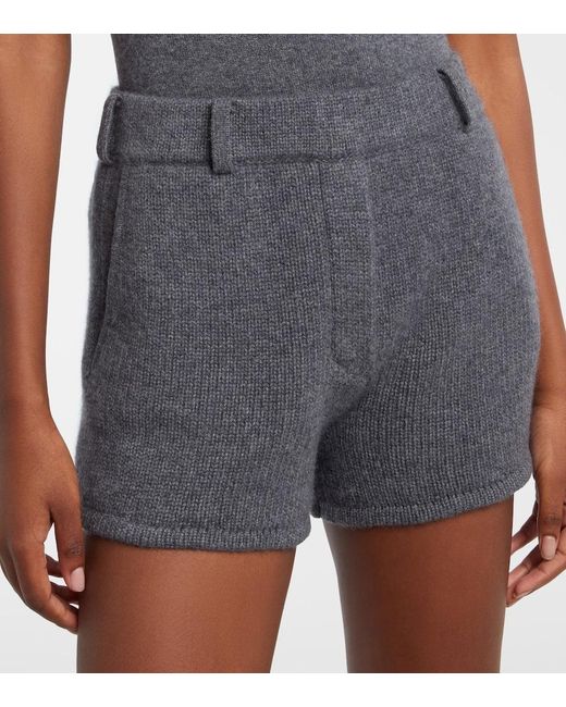 Lisa Yang Gray Annora Cashmere Shorts