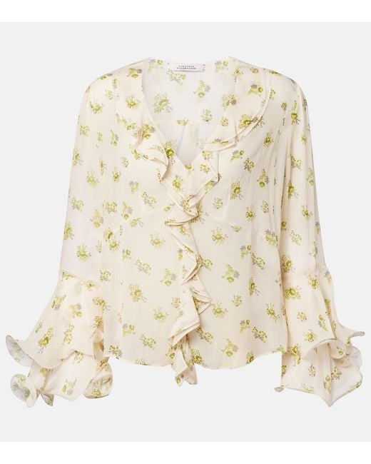 Dorothee Schumacher Natural Airy Daydream Floral Georgette Blouse