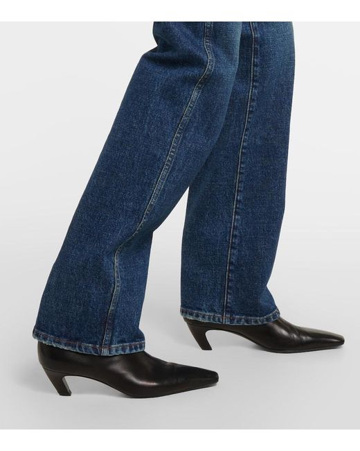 Jeans Regular Danielle A Vita Alta di Khaite in Blue