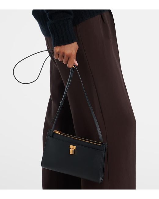 Tom Ford Black Schultertasche Padlock Mini Aus Leder