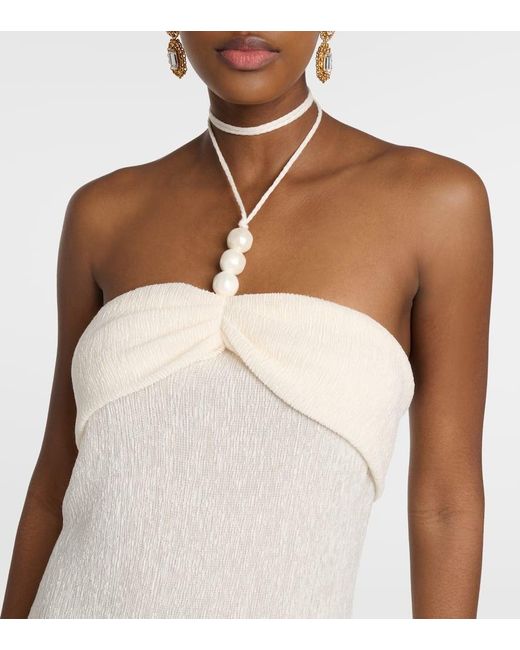 Abito Midi Con Scollo All'Americana di Magda Butrym in White