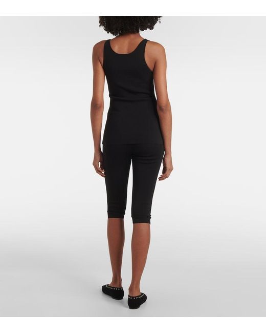 Totême Black Jersey Tank Top