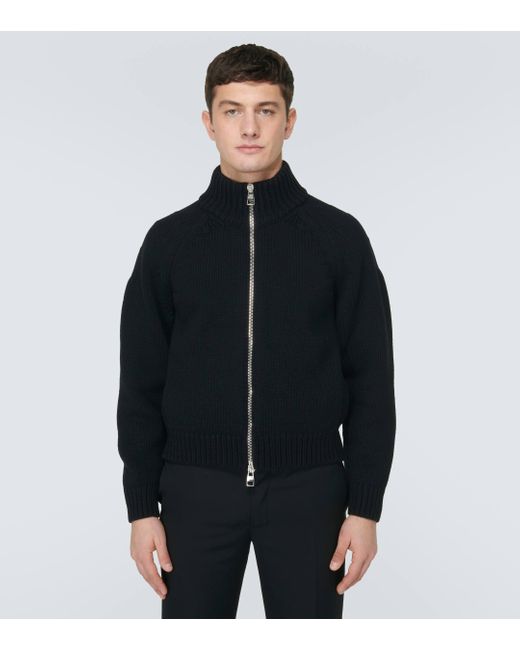 Alexander McQueen Black Wool And Cashmere Jacket for men