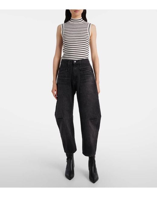 Jeans Barrell Shon De Tiro Medio Nili Lotan de color Black