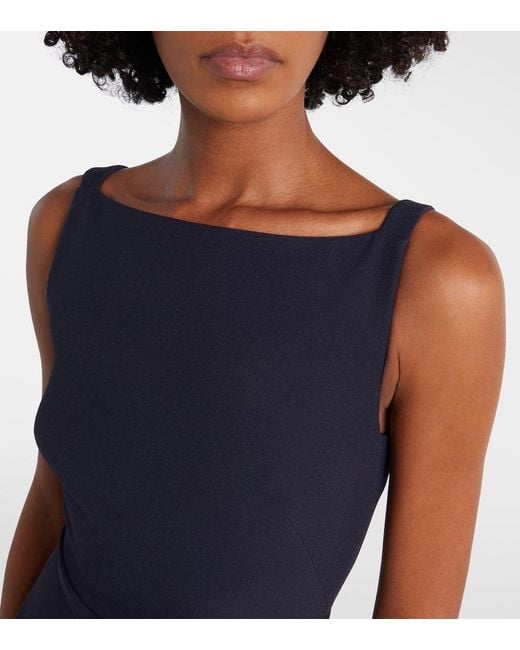 Safiyaa Blue Ginny Crepe Cocktail Dress